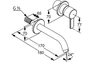Смеситель для раковины Kludi Zenta хром (382440575) - 3