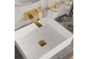 Смеситель для раковины Wasserkraft Aisch золото матовый - 3