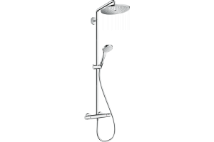 Душевая система Hansgrohe Croma Select S Showerpipe 280 1jet EcoSmart 9 л/мин с термостатом, хром 26794000