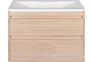 Тумба для комплекта Style Line Атлантика 100 Люкс Plus, подвесная, ясень перламутр