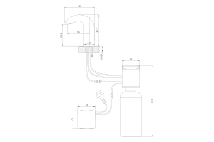 Дозатор для жидкого мыла Lemark Project бесконтактный (LM4642CE) - 2