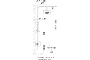Душевая стойка Paffoni Mini Birillo ZCOL638LIQCR - 2