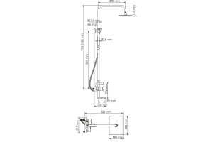 Душевая стойка Wasserkraft Aisch A15501 - 2