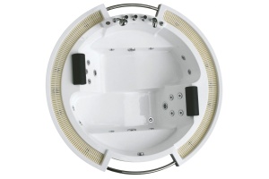 Акриловая ванна Gemy 210х210 с гидромассажем (G9060 B)