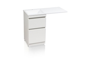 Тумба под раковину Style Line Даллас 110 Люкс Plus, белый (СС-00002347) - 2