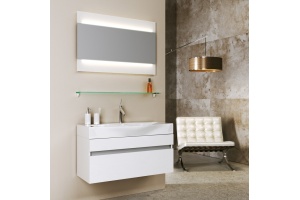 Тумба для комплекта Aqwella 5 stars Бергамо 80 белая - 2