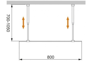 Боковая стенка Cezares Liberta 80 см (LIBERTA-L-2-80-C-Cr) - 3