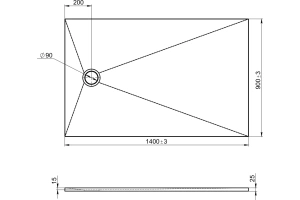 Поддон для душа Jacob Delafon Tolbiac 140х90 белый - 2