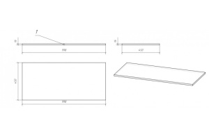 Столешница MODUO 100 - 3