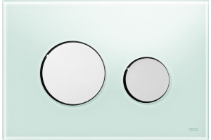 Кнопка смыва TECE Loop 9240653 зеленое стекло, кнопка хром