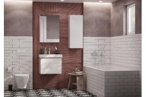 Зеркало-шкаф Aquaton Асти 55 белый - 3