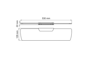 Glan K-5124 Полка стеклянная - 3