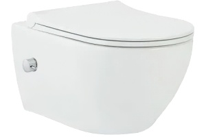 Унитаз подвесной beWash Bogen со смесителем, системой микролифт, белый 88343601