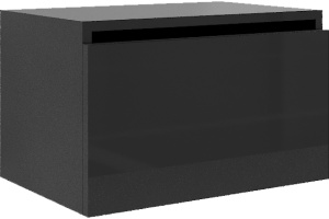 Тумба Armadi Art Flat Valessi Uno-S 60 подвесная черный глянец