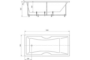 Акриловая ванна Aquatek Феникс 180 см - 2