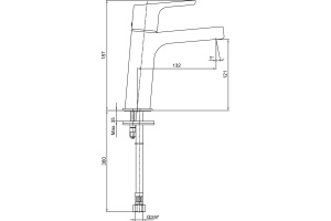 Смеситель для раковины E.C.A. Luna 102808940EX золото - 2