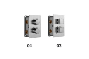 Термосмеситель встраиваемый RGW SP-42-03 205*125/хром 2-3 режима