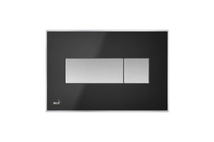 Кнопка смыва AlcaPlast  черный матовый (M1375)