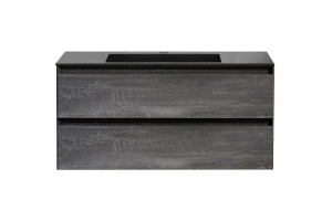 Тумба под раковину Vincea Luka 100 2 ящика серый - 2