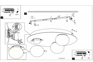 Накладной светильник Eglo ПРОМО Mosiano 94629 - 2