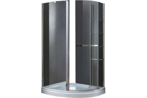 Душевой уголок Cezares ELENA 119x87.6 см (ELENA-W-RH-1-120/90-C-Cr-L)