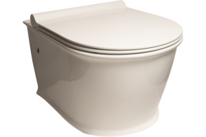 Унитаз подвесной SantiLine SL-5009 безободковый, с микролифтом