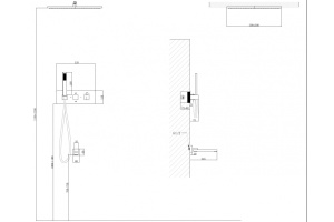 Душевой комплект Abber Daheim с термостатом черный матовый - 3