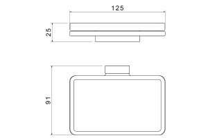 Мыльница подвесная Timo Torne хром - 2