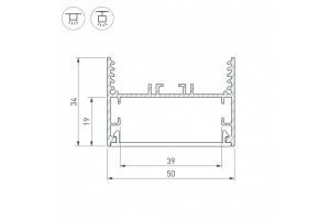Коннектор X-образный Arlight SL-Line-5035 030118 - 3