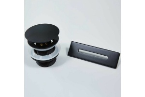 Донный клапан Vincea черный