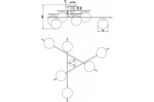 Потолочная люстра Maytoni Nostalgia MOD048CL-06G - 3