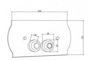 Кнопка смыва Boheme Brillante хром (653) - 2
