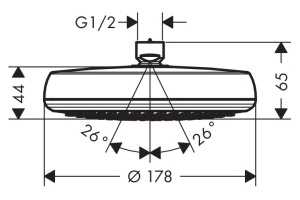 Верхний душ Hansgrohe  (26576000) - 2