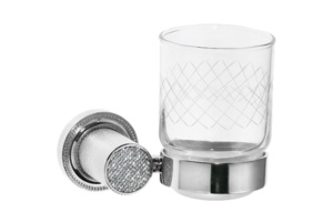 Стакан для зубных щеток Boheme Royal Cristal хром