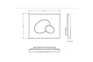 Клавиша смыва WeltWasser WW MARBERG 410 RD GL-WT хром (10000010232) - 2