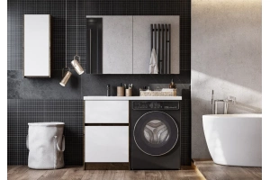 Комплект мебели Aquaton Лондри 60 светлое дерево-белый