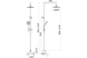 Душевая стойка BelBagno Delta DEL-VSCM-IN - 2