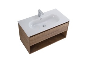 Тумба с раковиной BelBagno Kraft 90 темное дерево - 3