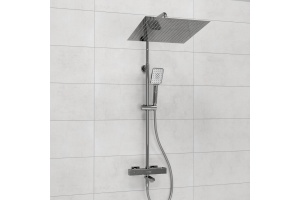 Душевая система WasserKraft 40 с термостатом хром - 2