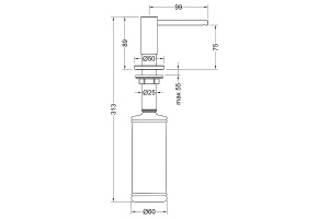 Дозатор для жидкого мыла Timo Saona золото матовое - 2
