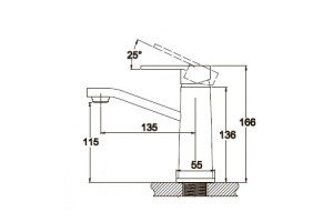 Смеситель для раковины KAISER Sonat (34511) - 2