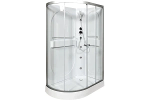 Душевая кабина L 120х80 с гидромассажем, без крыши (L620RNGM) - 2