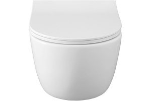 Унитаз подвесной Allen Brau Priority безободковый с сиденьем микролифт белый - 2