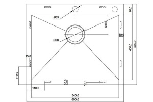 Металлическая мойка Seaman SMV-600 (SMV-Z-600.B) - 2