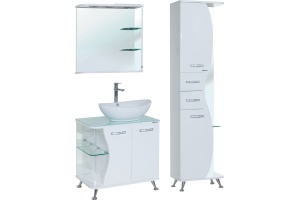 Тумба для комплекта Bellezza Рио 70 R белая - 2