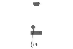 Душевой комплект Vincea Inspire с термостатом темный хром - 2