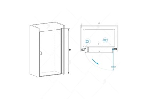 Душевая дверь Rgw Leipzig (06120306-11) - 2