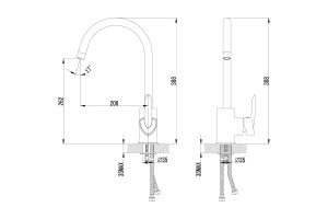 Смеситель для кухонной мойки Lemark Mars хром (LM3505C) - 2