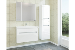 Тумба с раковиной подвесная Санта Лондон 80 белый - 3