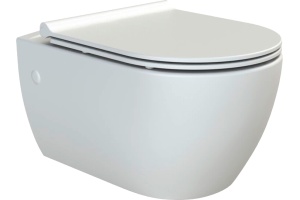 Чаша для унитаза подвесного Boheme Bianca белая глянцевая без сиденья